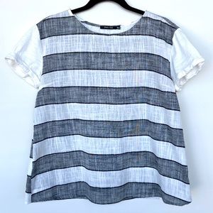 Doe & Rae Striped Linen Shirt